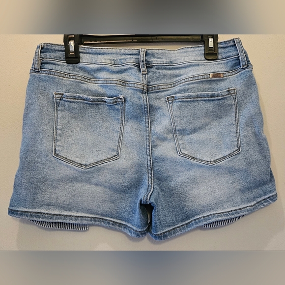 Kancan Women's Distressed Denim Shorts - Picture 2 of 4